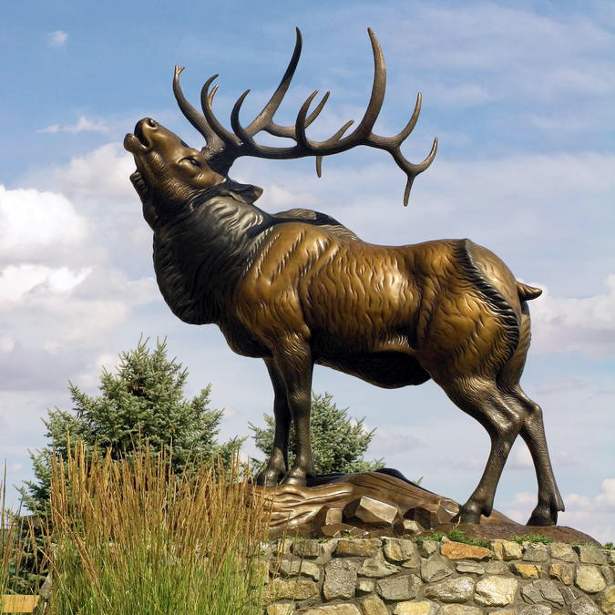 bugling elk sculpture sally weigand
